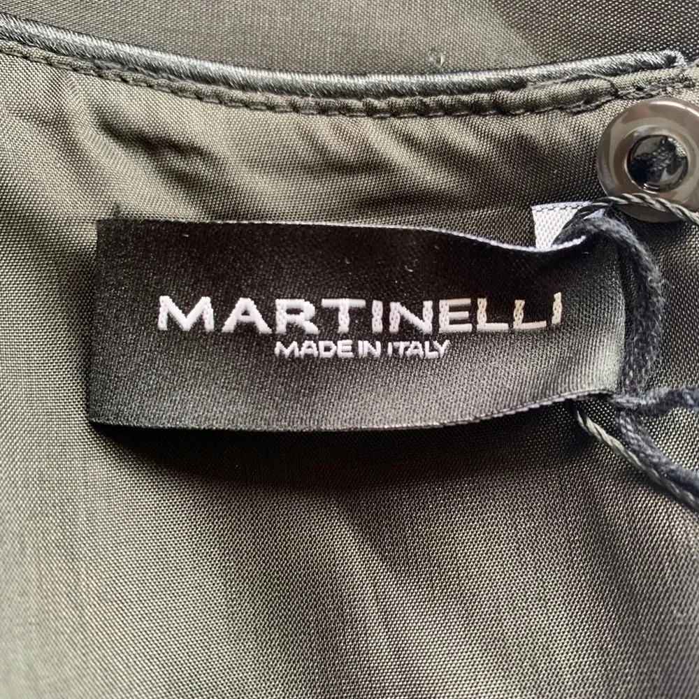 🩵Martinelli Black Satin Blouse (size 44 ITL) Holidays Black Tie Formal - Picture 9 of 16